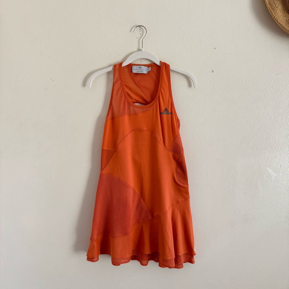 Adidas by Stella McCartney Orange Athletic Mini Dress